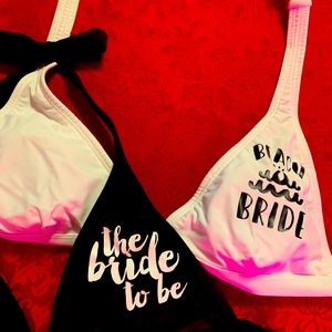 Beach 🏖 Bride and Bride 👰‍♀️ to be bikini tops